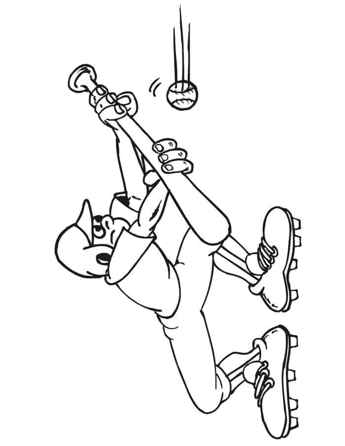 Baseball Printable Coloring Pages