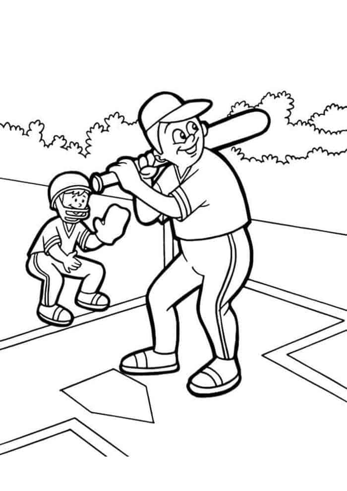 Baseball Team Coloring Pages
