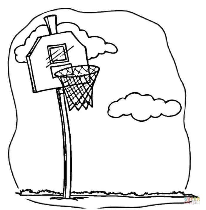 Basketball Hoop Coloring Pages
