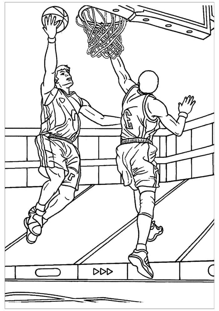 Basketball Player Coloring Pages