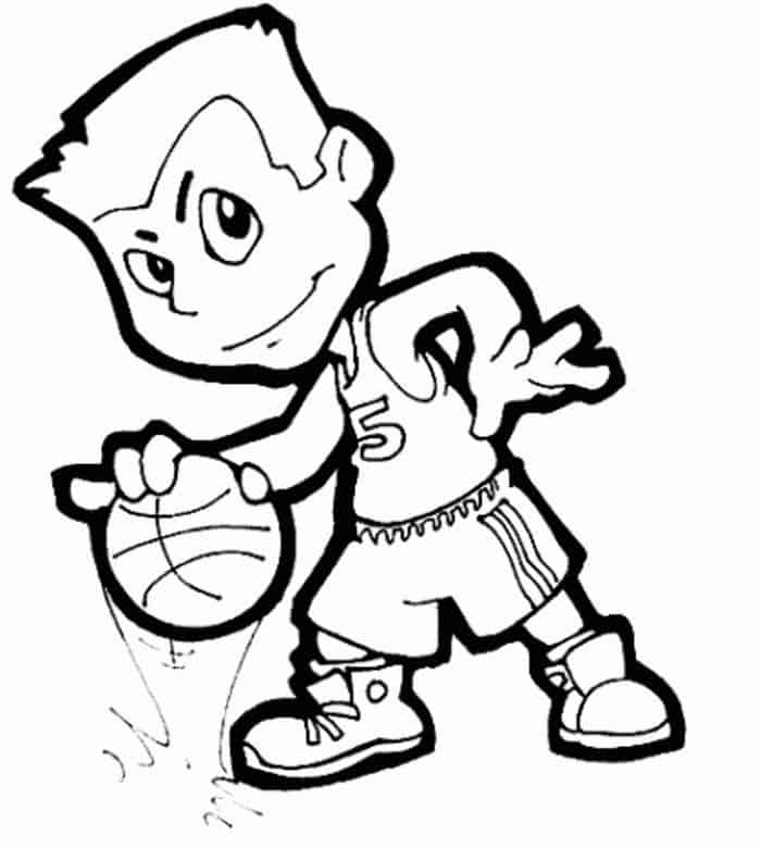 Basketball Printable Coloring Pages