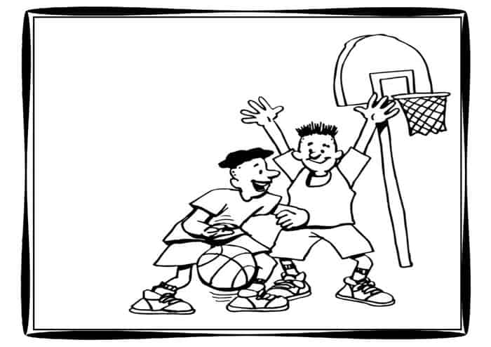 Basketball Team Coloring Pages