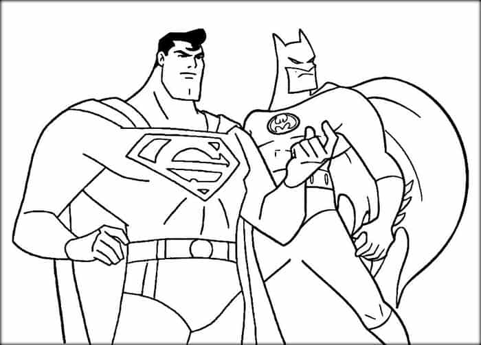 Batman And Superman Coloring Pages