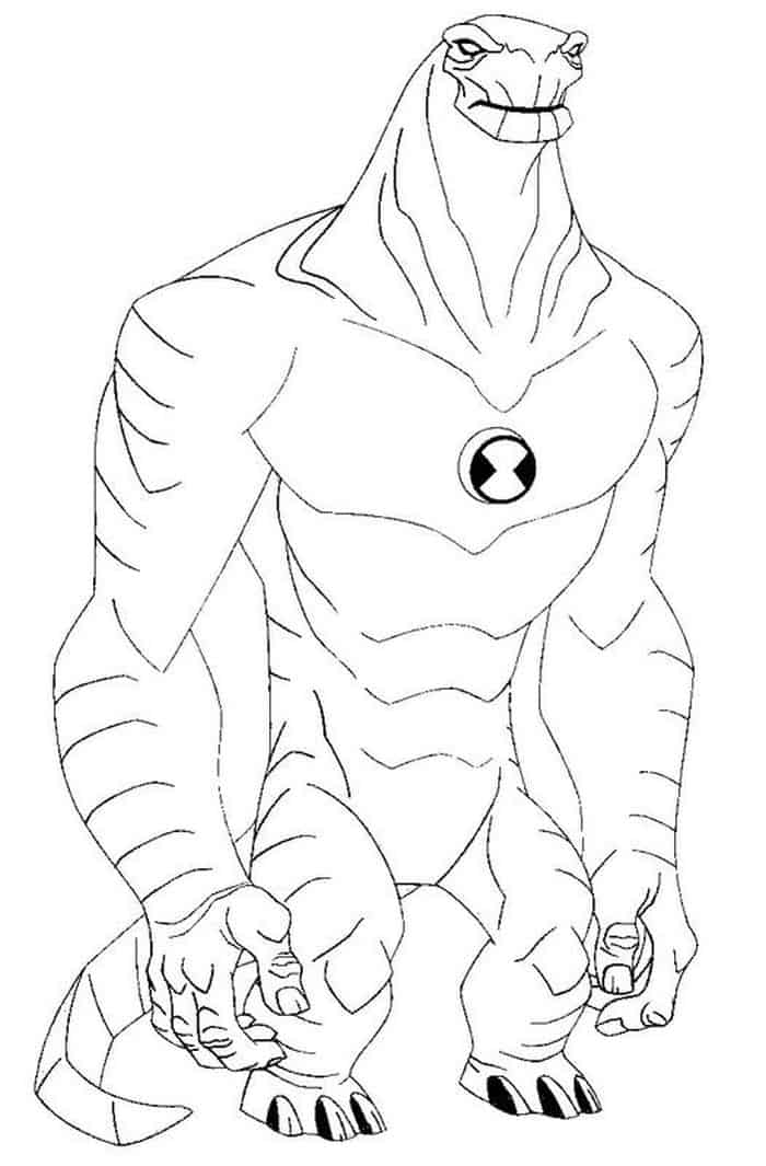 Ben 10 Aliens Coloring Pages