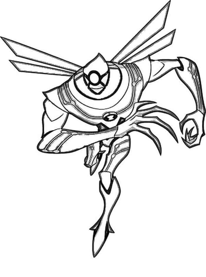 Ben 10 Coloring Pages Badaboom