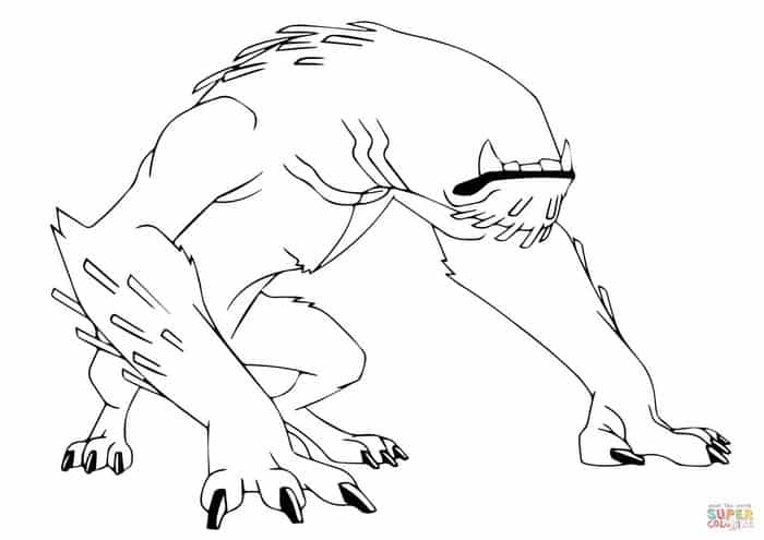 Ben 10 Coloring Pages Humungousaur