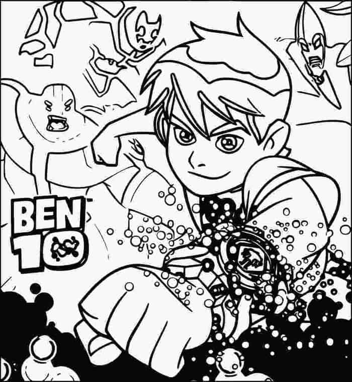 Ben 10 Jury Rigg Coloring Pages