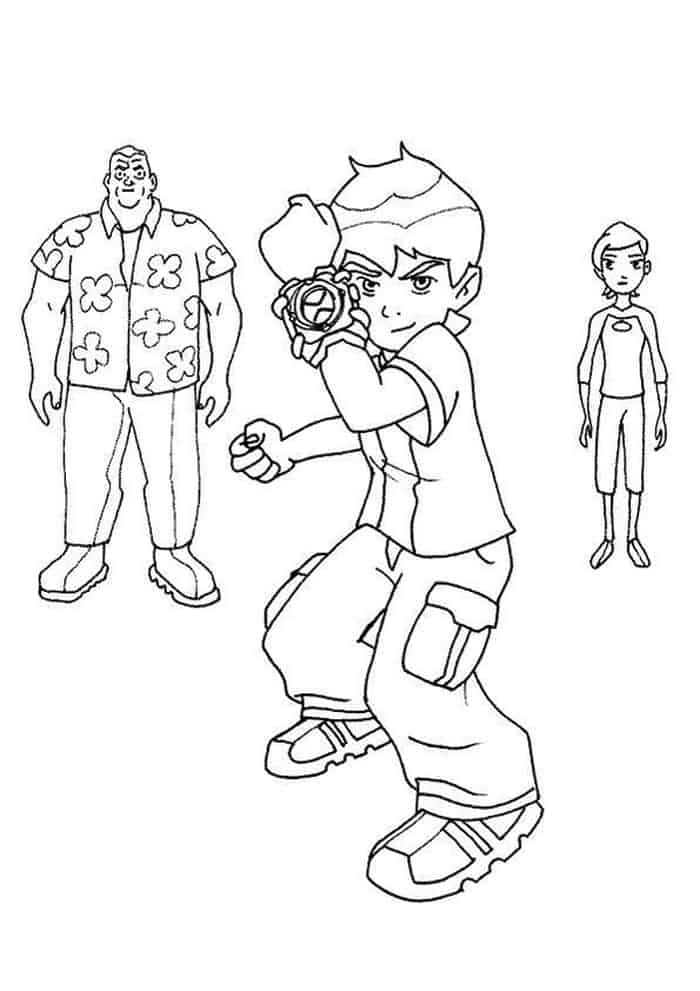 Ben 10 Omnitrix Coloring Pages