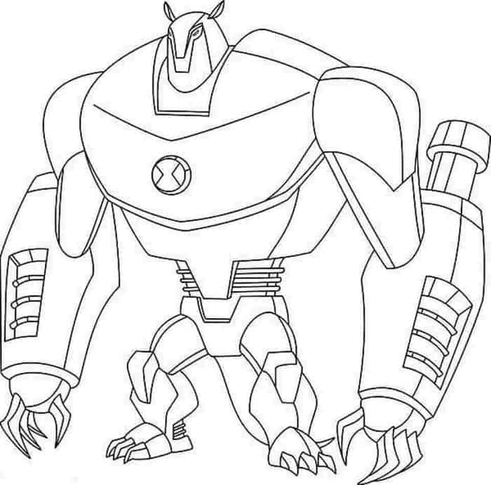 Ben Ten Alien Coloring Pages