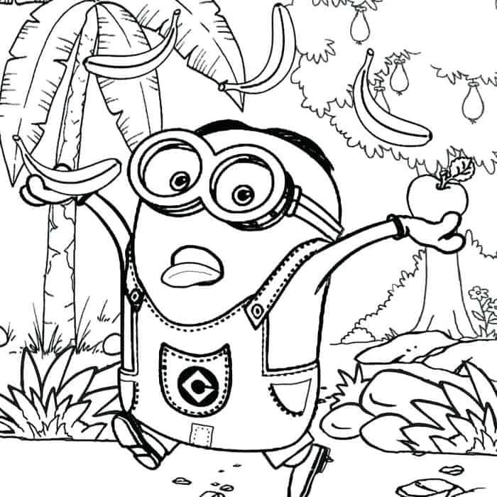 Bob Minion Coloring Pages