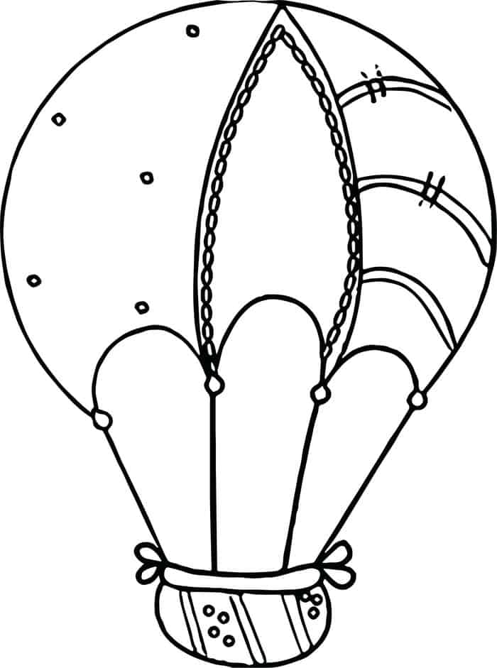 Brown Balloon Coloring Pages