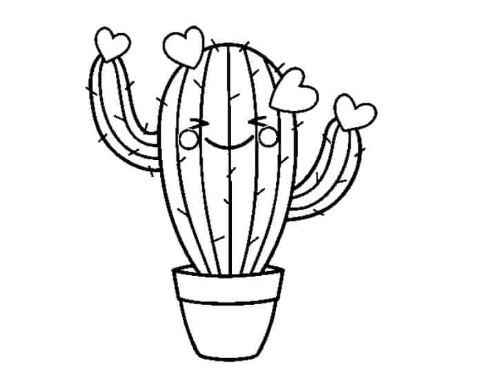 Cactus Succulent Coloring Pages