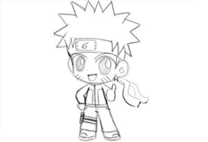 Chibi Naruto Coloring Pages