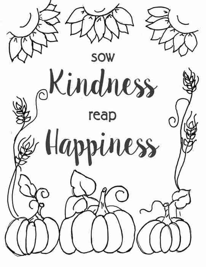 Christian Fall Coloring Pages