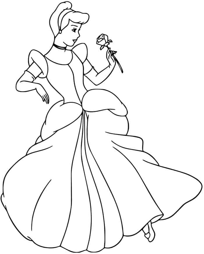 Cinderella Coloring Pages Free Printable