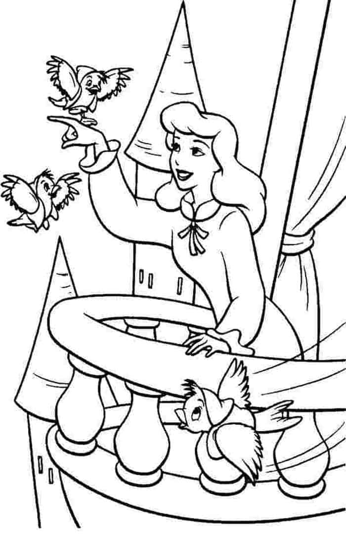 Cinderella Coloring Pages Printable