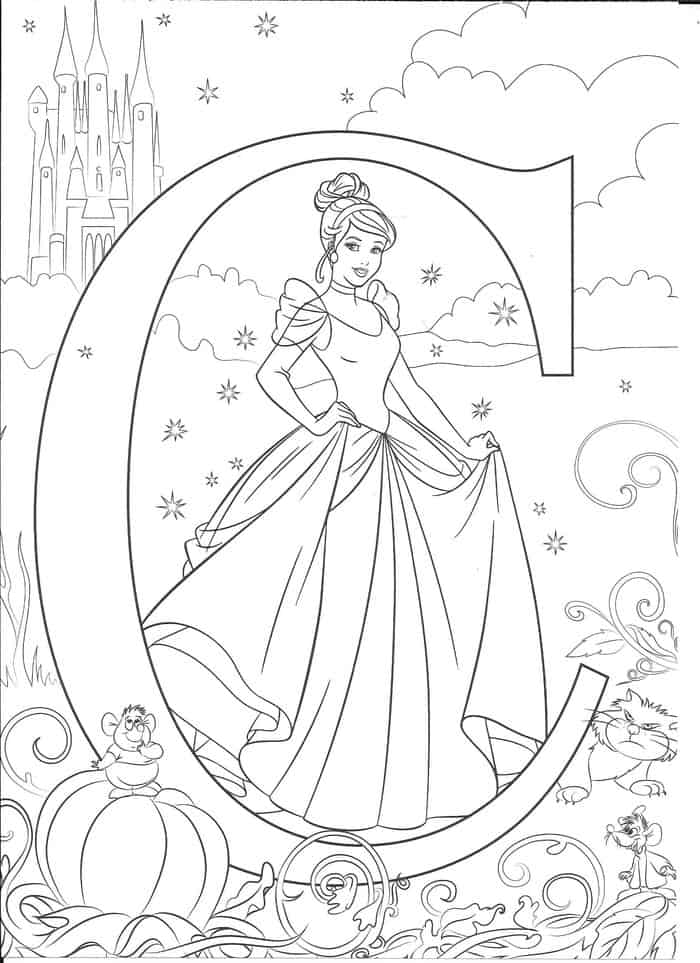 Cinderella Coloring Pages