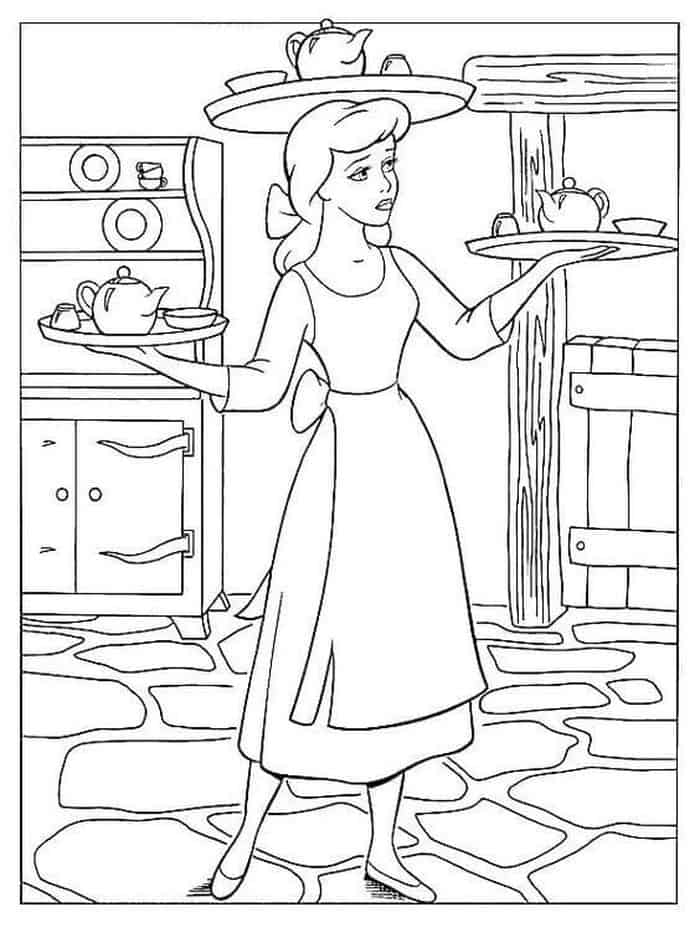 Cinderella Disney Coloring Pages