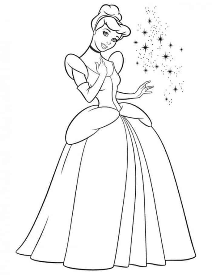 Cinderella Printable Coloring Pages