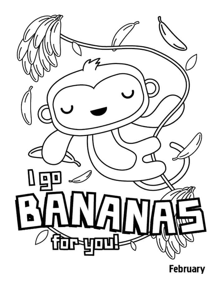 Circus Banana Coloring Pages