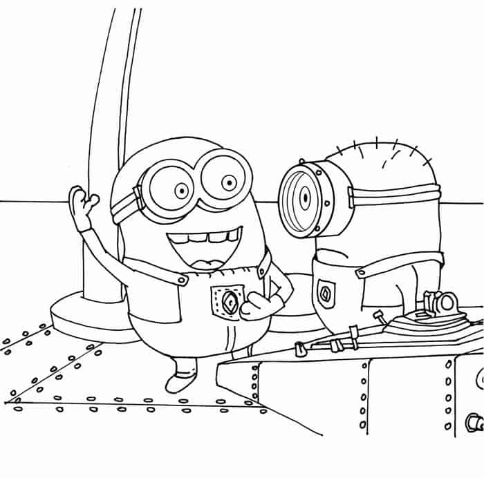 Coloring Minion Pages