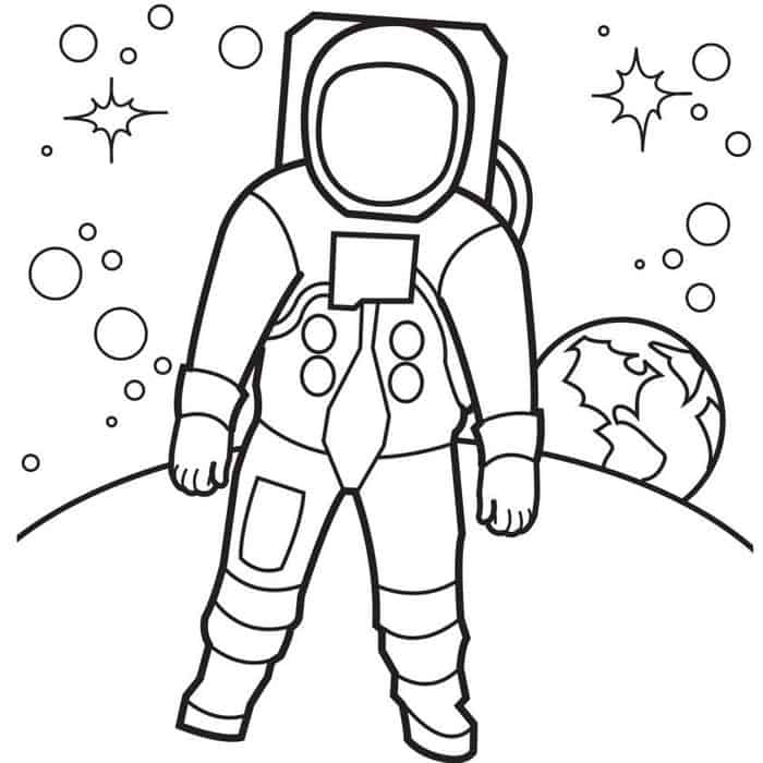 Coloring Pages Astronaut