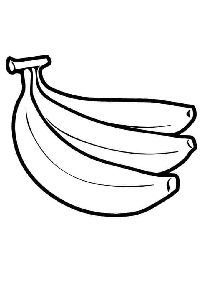 Coloring Pages Banana