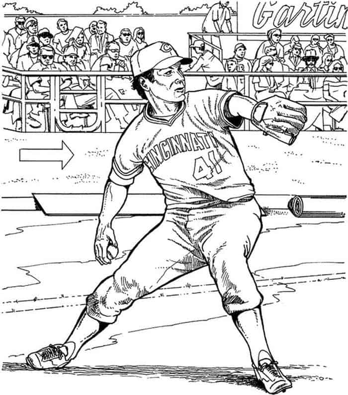 Coloring Pages Baseball Teams