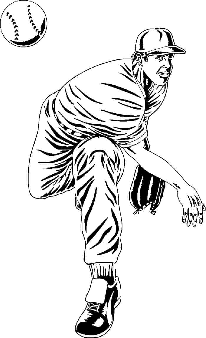Coloring Pages Baseball