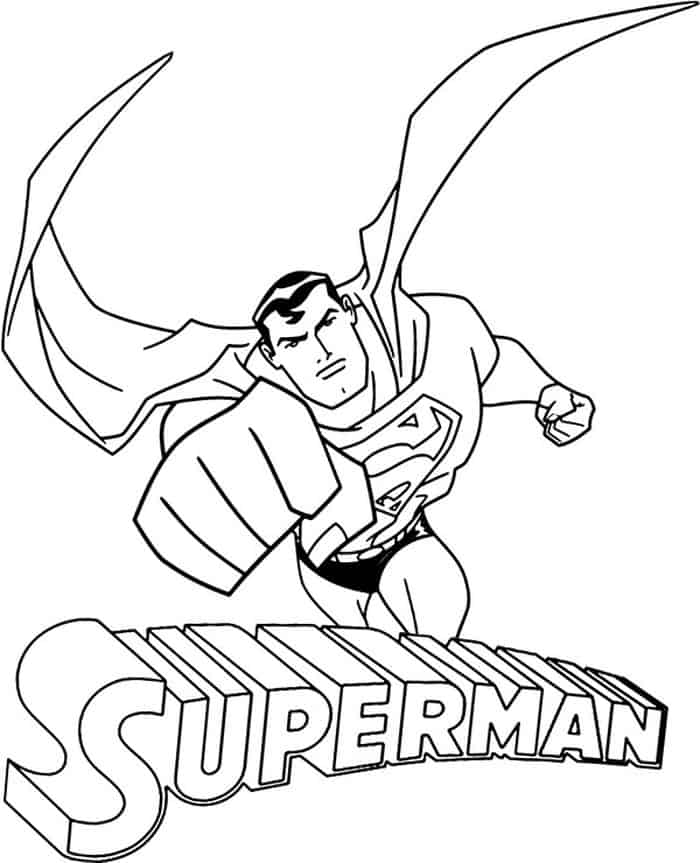 Coloring Pages For Kids Superman