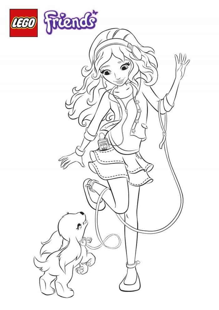Coloring Pages Lego Friends