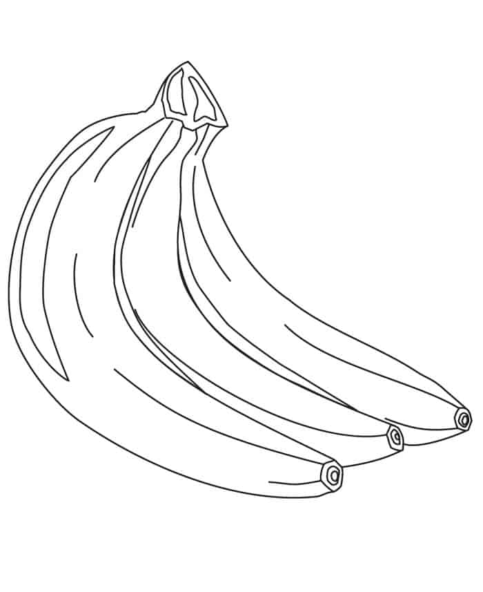 Coloring Pages Of A Banana