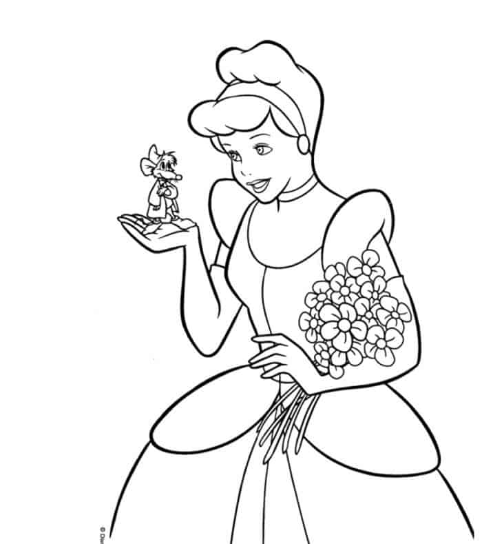 Coloring Pages Of Disney Cinderella
