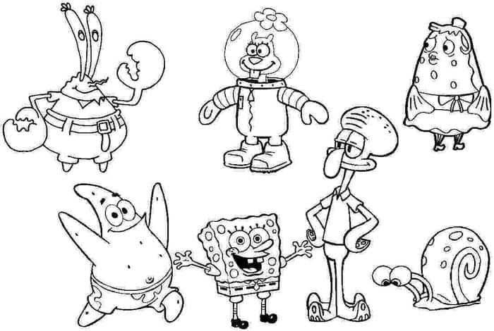 Coloring Pages Printable Spongebob