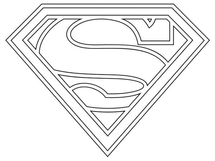 Coloring Pages Superman Heart
