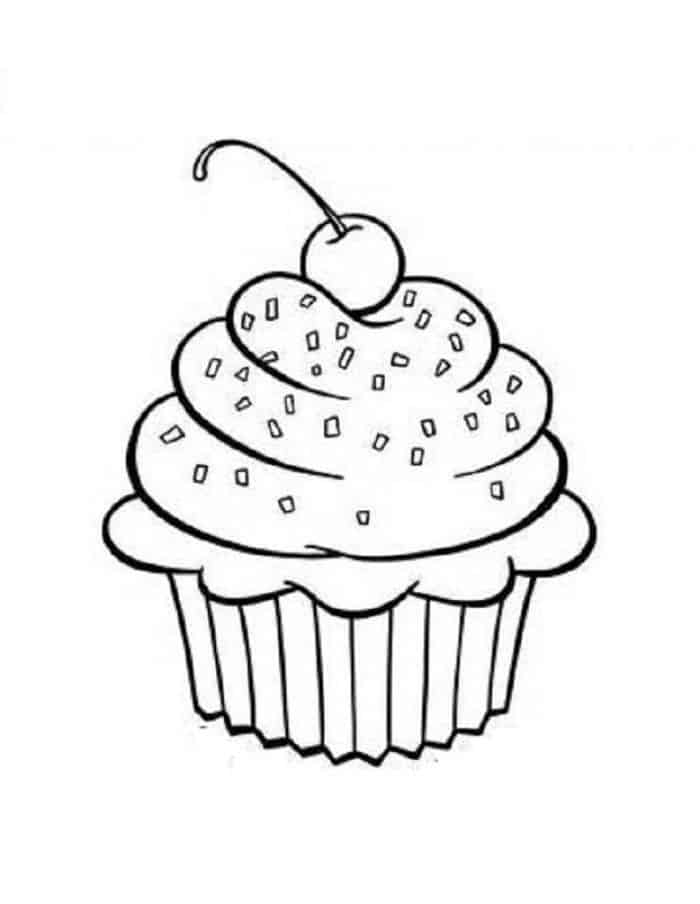 Cupcake Coloring Pages Pdf