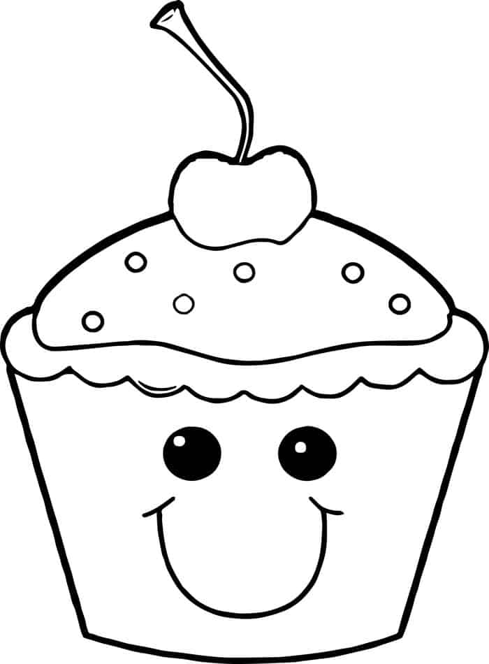 Cupcake Coloring Pages To Print