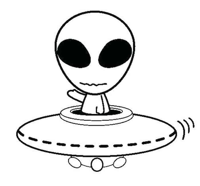 Decent Coloring Pages Of Boy Alien