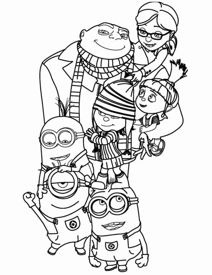 Despicable Me Minion Coloring Pages