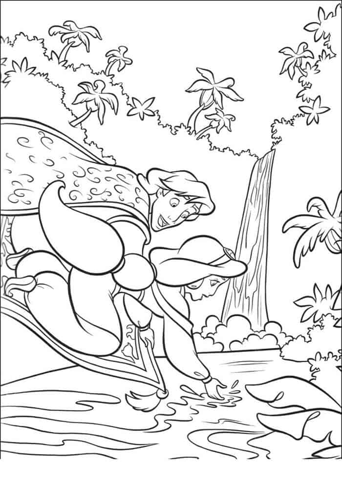 Disney Aladdin Coloring Pages Printable