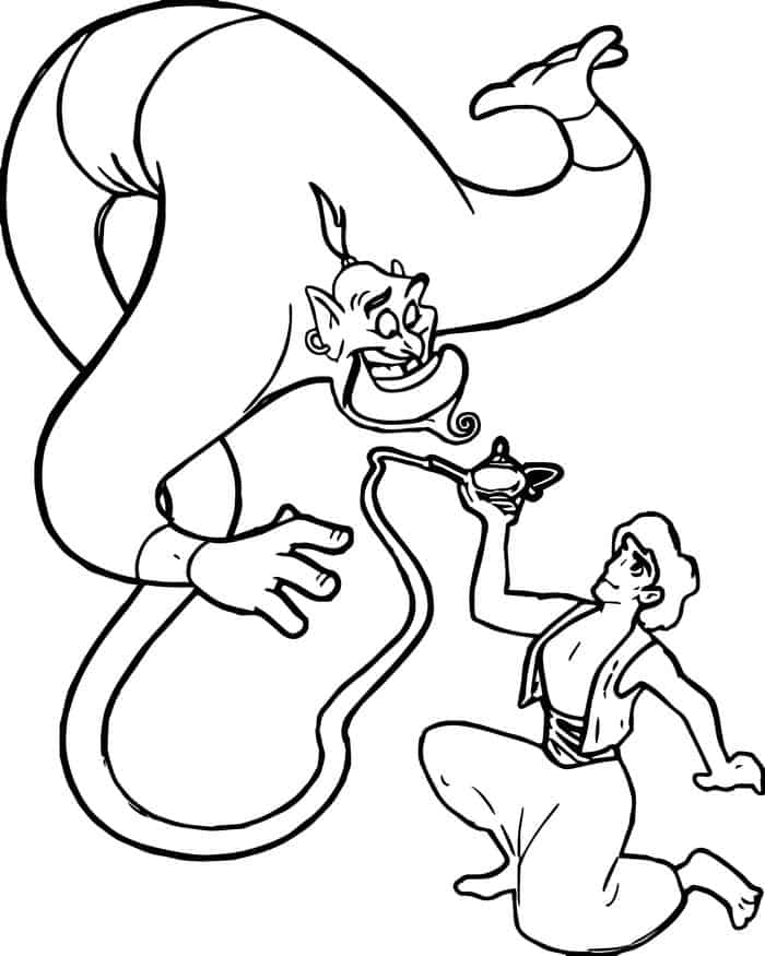 Disney Aladdin Coloring Pages