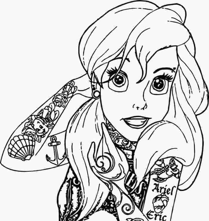 Disney Princess Christmas Coloring Pages