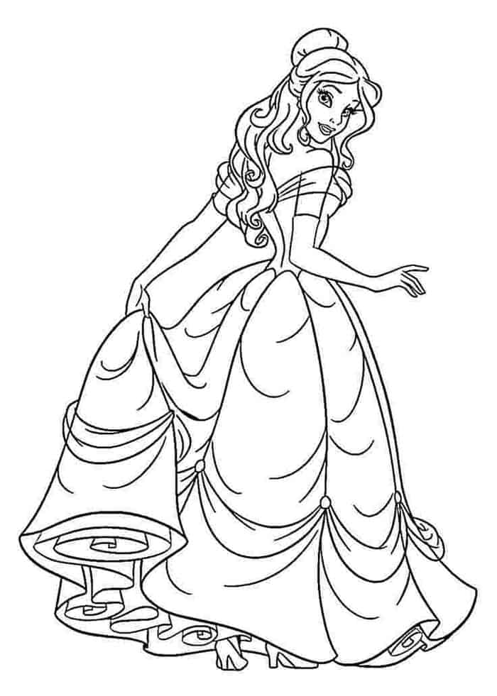 Disney Princess Coloring Pages Cinderella
