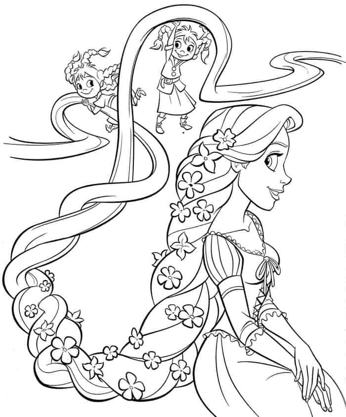 Disney Princess Coloring Pages Rapunzel