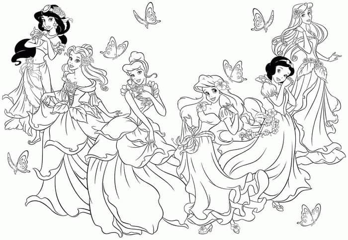 Disney Princess Coloring Pages