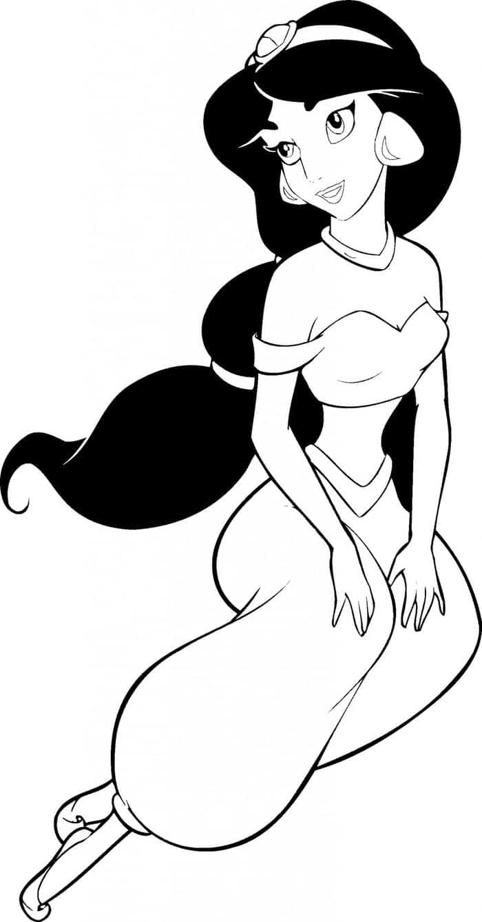 Disney Princess Holiday Coloring Pages