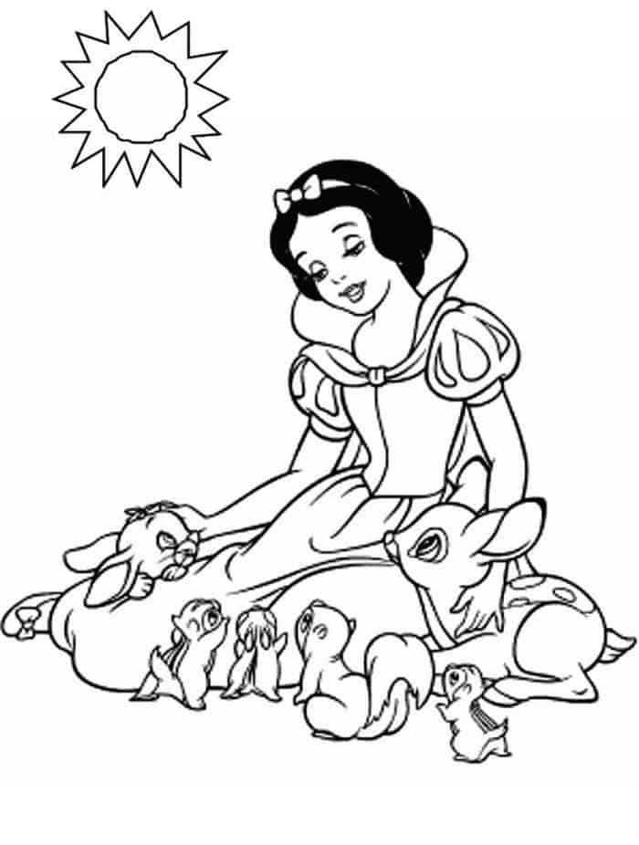 Disney Princess Pets Coloring Pages