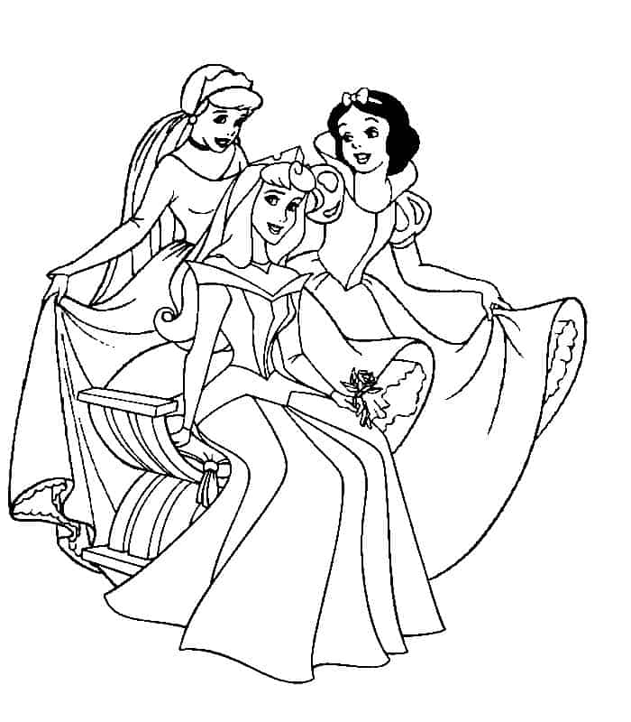 Disney Princess Tiana Coloring Pages