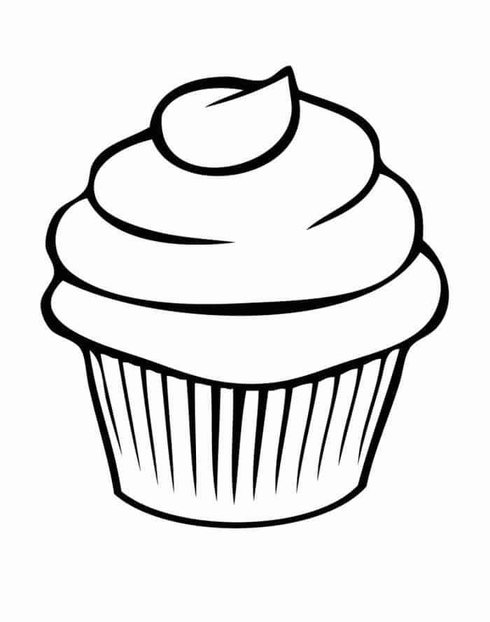 Donut Cupcake Icecream Macaroon Coloring Pages