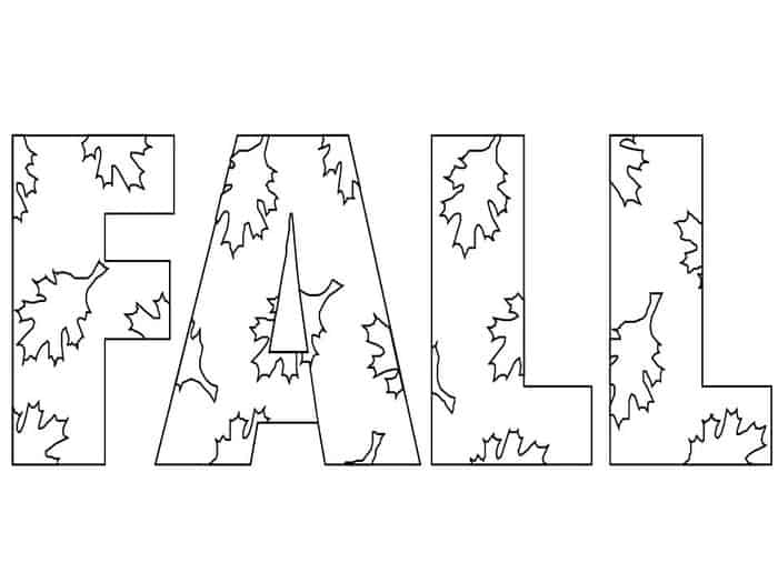 Fall Coloring Pages For First Grade